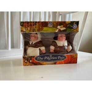 Vintage Publix Salt & Pepper Shaker Thanksgiving Pilgrims